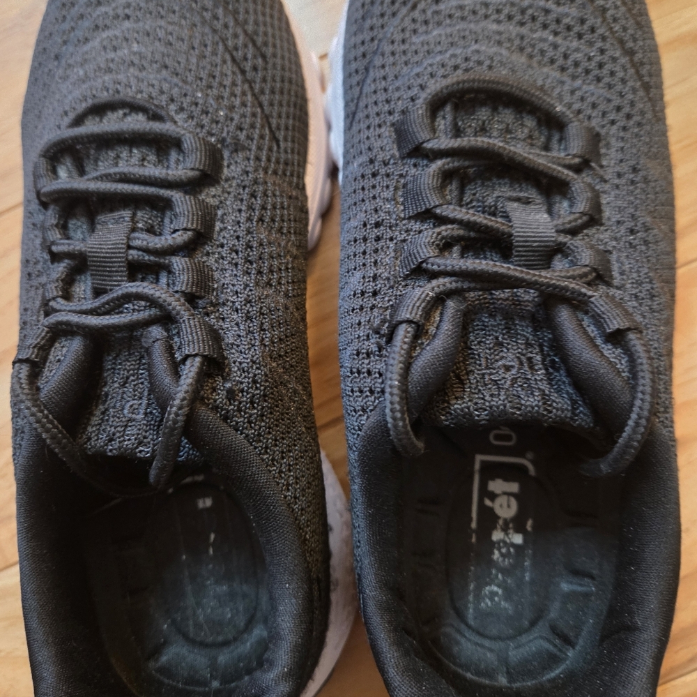 Propet Womens Tour Knit Black Knit Fitness Athletic Sneakers 6.5 Wide Width - Picture 6 of 8